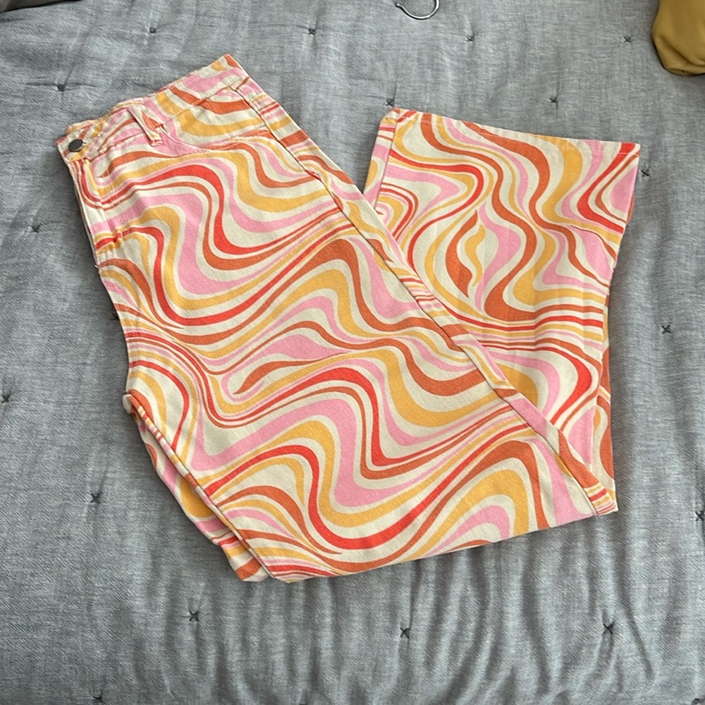 Wide leg jeans